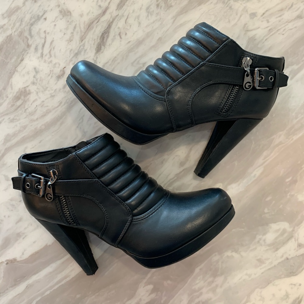 GUESS BLACK 4 INCH HEEL BOOT WOMENS 9 1/2